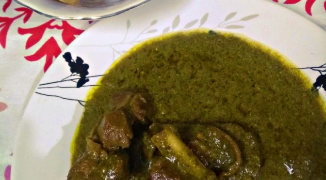 How to prepare palak mutton curry