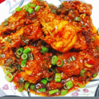 Sweet and sour  GarlicChilly Prawn