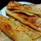 Patishapta( filling of caramelized carrot and coconut)
