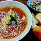 Pav bhaji(mixed vegetable curry sauce with cheese)