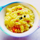 Kacha moong daler khichuri(Rice and lentils cassarole with vegetables)
