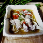Thukpa(Tibetan noodles soup with chicken and vegetables)
