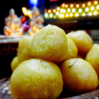 Coconut rawa laddo(coconut semolina sweet balls)