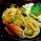 Prawn Chilly curry noodles-inspired from Malaysian Laksa