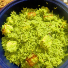 Green paneer pulao recipe