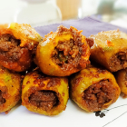 Potoler dolma with keema | Stuffed pointed gourd with ground lamb