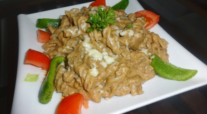 PASTA WITH BASIL AND EGGPLANT SAUCE
