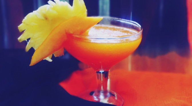 Papaya Pineapple orange smoothie