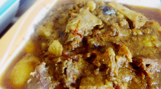 Mutton rezala Bengali recipe(Mughlai lamb stew)