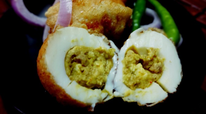 Keema stuffed egg(Egg dolma)
