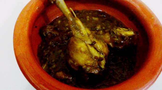 Do o Kalai (Chicken with black lentils)