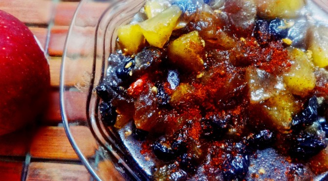 spicy apple chutney(Apple sweet pickle)