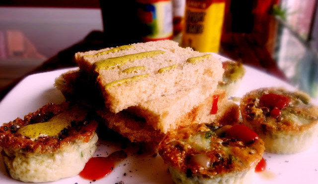 Egg muffins sandwich