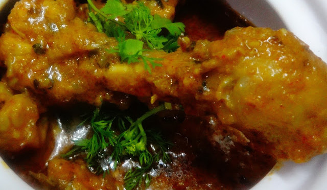 Methi Malai Murg(chicken with fenugreek leaves)