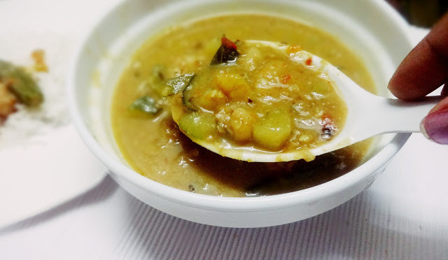 Prawn kanji curry(seafood curry in rice gruel)