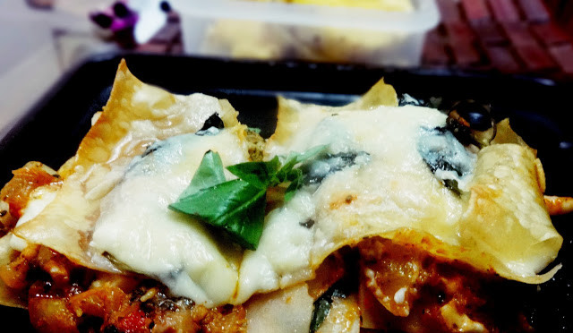 Pineapple curry lasagna