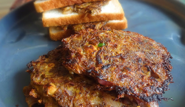 Burger or Sandwich patties with banana flower