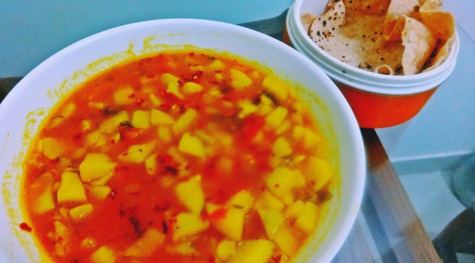 bati chorchori recipe( Alu tomator pot curry)
