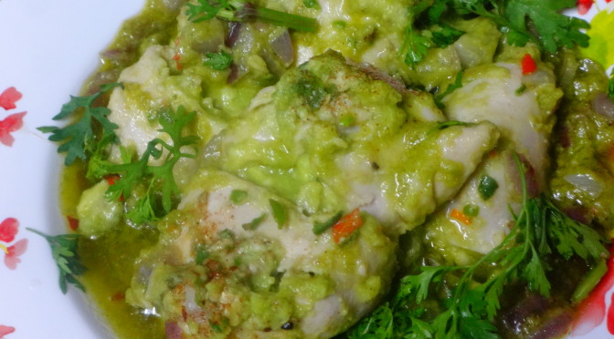 stuffed chicken peas parcels