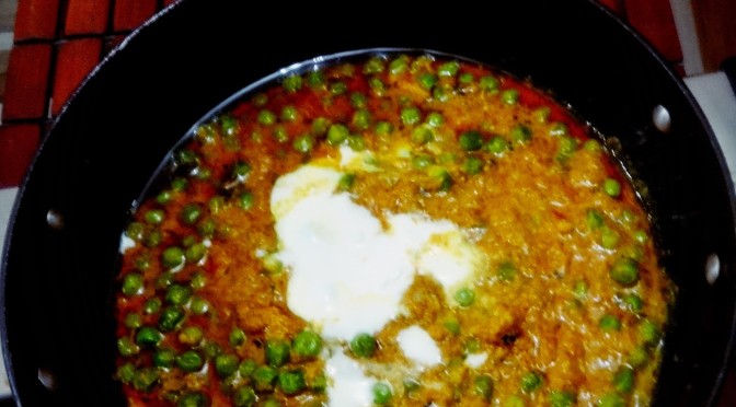 Kadai Matar |Green peas masala curry recipe