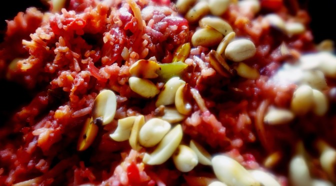 Spicy beetroot Rice noodles combo