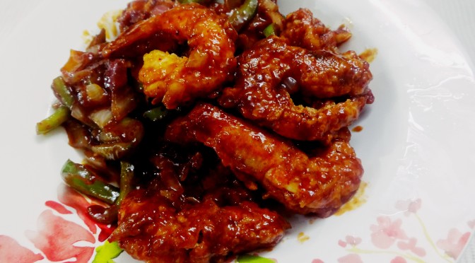Prawn tempura recipe in chilly garlic sauce