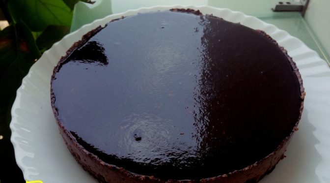 Chocolate baked yogurt cheesecake recipe without cheese