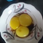 Egg yolks with vanilla