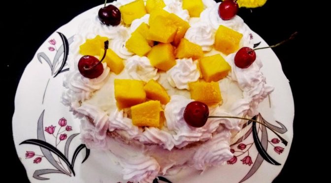 Best mango fresh cream cake recipe