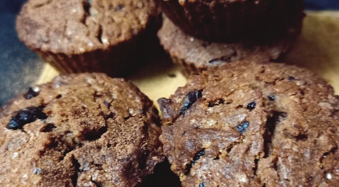 Chocolate and digestive biscuits muffins