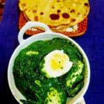Spinach egg curry