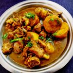 Coriander mutton curry